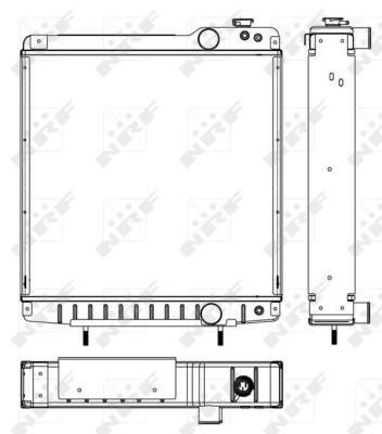 Radiator, racire motor 53658 NRF