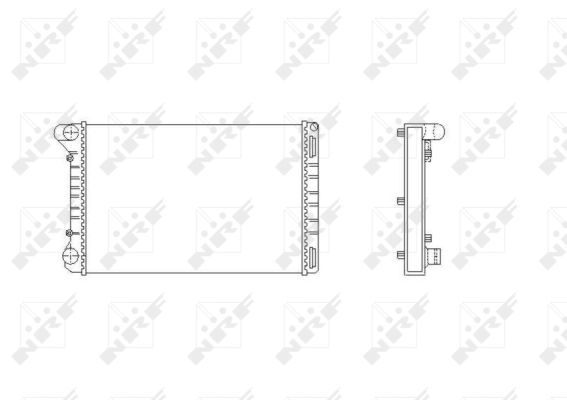 Radiator, racire motor 53665 NRF