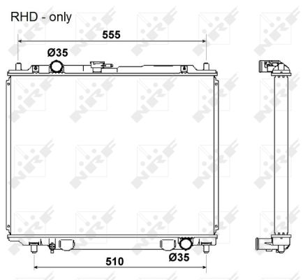 Radiator, racire motor 53666 NRF