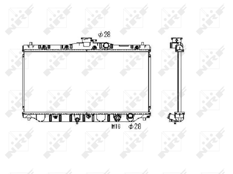 Radiator, racire motor 536711 NRF