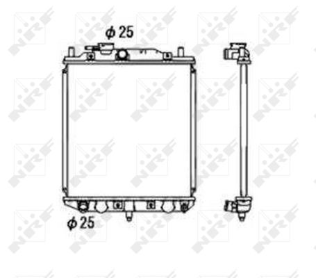 Radiator, racire motor 53673 NRF