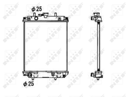 Radiator, racire motor 53674 NRF