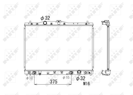 Radiator, racire motor 53677 NRF