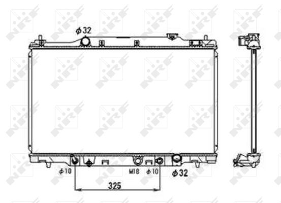 Radiator, racire motor 53679 NRF