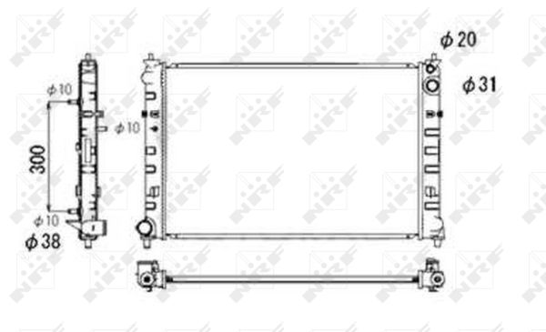 Radiator, racire motor 53684 NRF