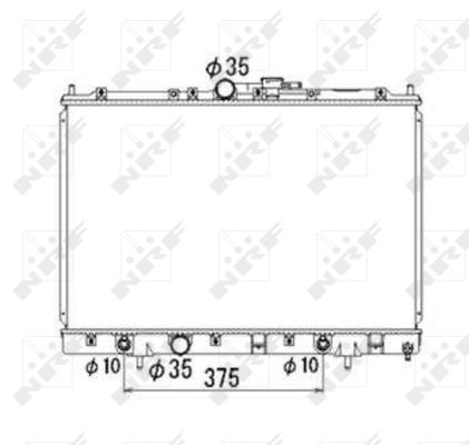 Radiator, racire motor 53686 NRF