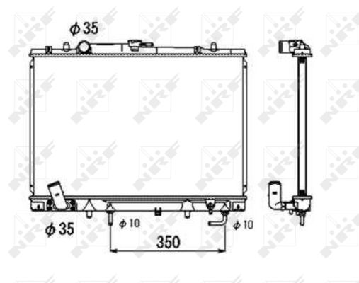 Radiator, racire motor 53687 NRF