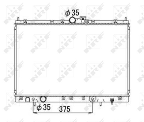 Radiator, racire motor 53690 NRF