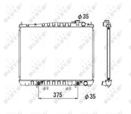 Radiator, racire motor 53694 NRF