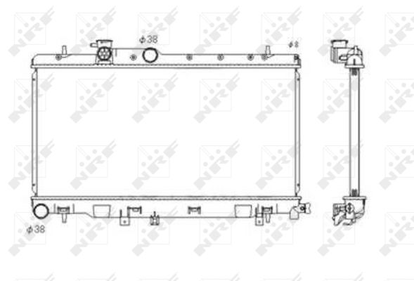 Radiator, racire motor 53697 NRF