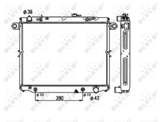 Radiator, racire motor 53706 NRF