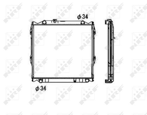 Radiator, racire motor 53708 NRF