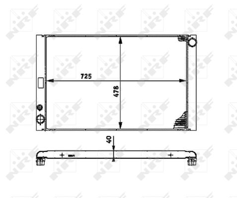 Radiator, racire motor 53716 NRF