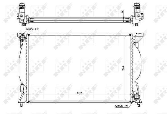 Radiator, racire motor 53720 NRF