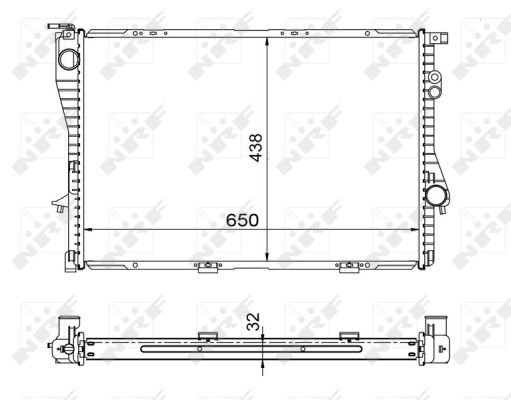 Radiator, racire motor 53722 NRF