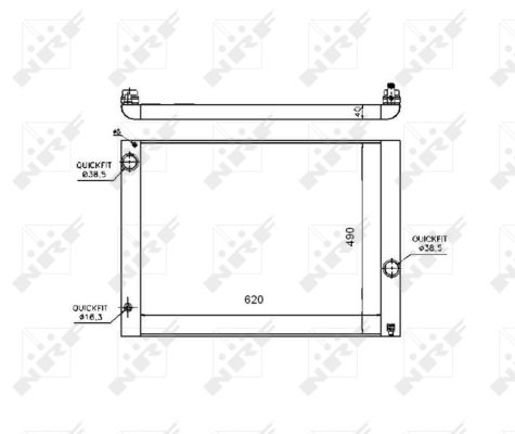 Radiator, racire motor 53724 NRF