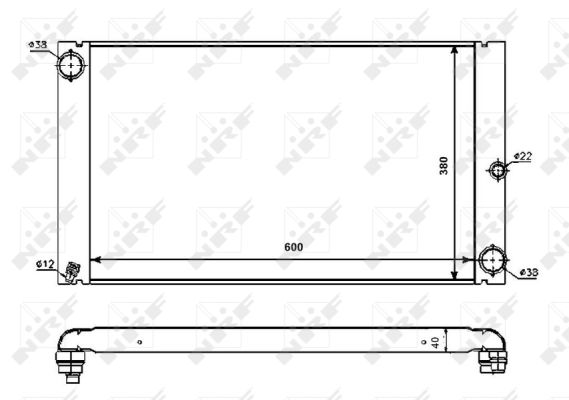 Radiator, racire motor 53725 NRF