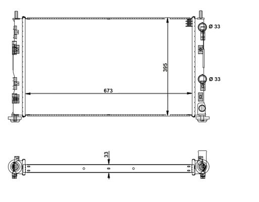 Radiator, racire motor 53733 NRF