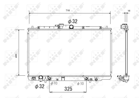 Radiator, racire motor 53744 NRF