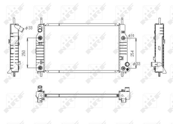 Radiator, racire motor 53748 NRF