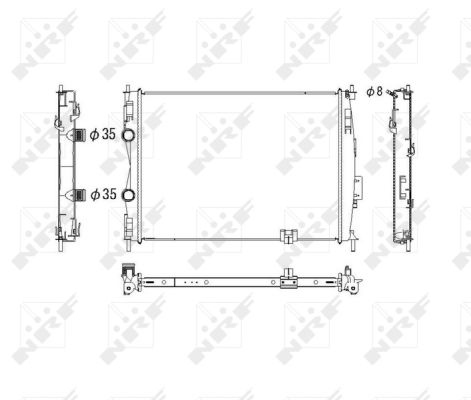 Radiator, racire motor 53755 NRF