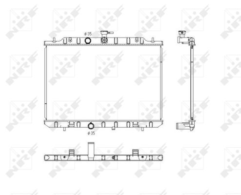 Radiator, racire motor 53761 NRF