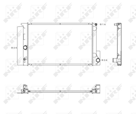 Radiator, racire motor 53763 NRF