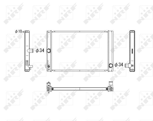 Radiator, racire motor 53764 NRF