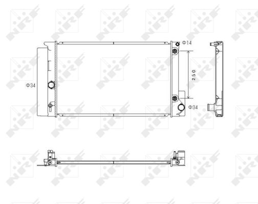 Radiator, racire motor 53766 NRF