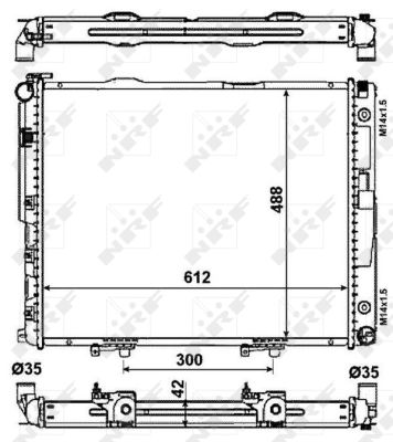 Radiator, racire motor 53786 NRF