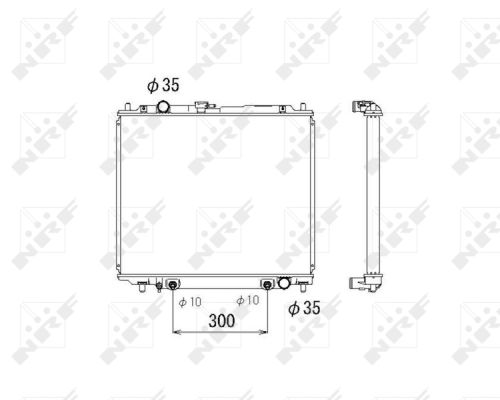 Radiator, racire motor 53810 NRF