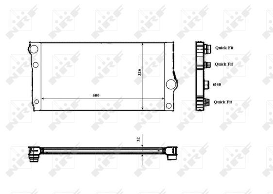 Radiator, racire motor 53817 NRF