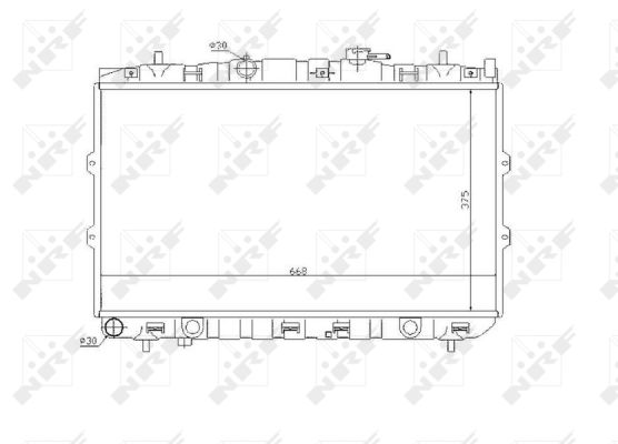 Radiator, racire motor 53819 NRF