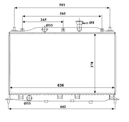 Radiator, racire motor 53822 NRF