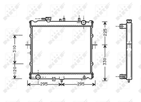 Radiator, racire motor 53831 NRF