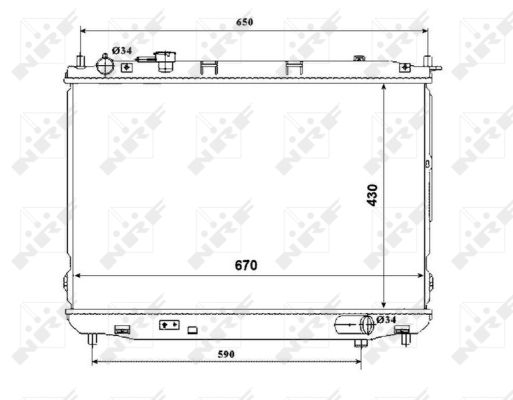 Radiator, racire motor 53847 NRF