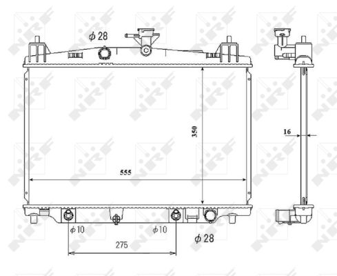 Radiator, racire motor 53850 NRF