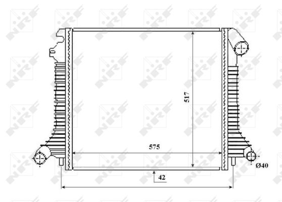 Radiator, racire motor 53855 NRF