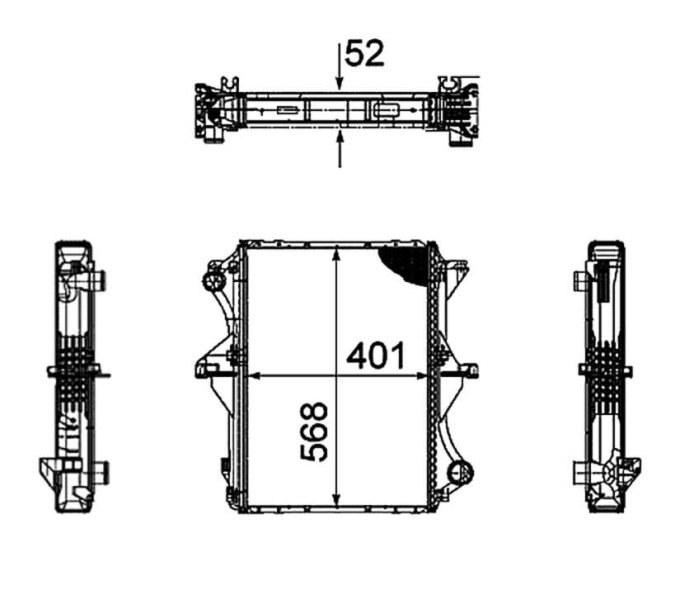 Radiator, racire motor 53858 NRF