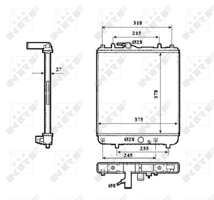 Radiator, racire motor 53862 NRF