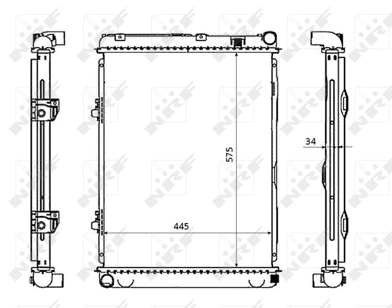 Radiator, racire motor 53865 NRF