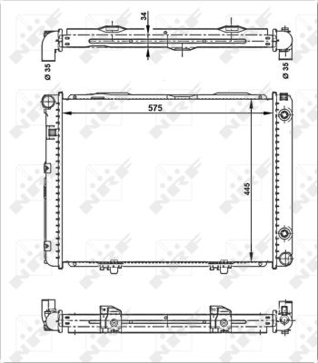 Radiator, racire motor 53866 NRF