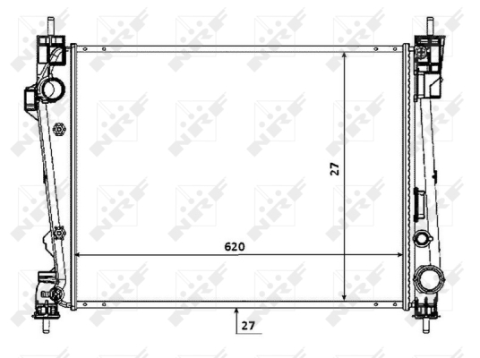 Radiator, racire motor 53933 NRF