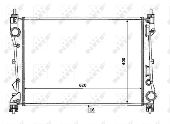 Radiator, racire motor 53935 NRF