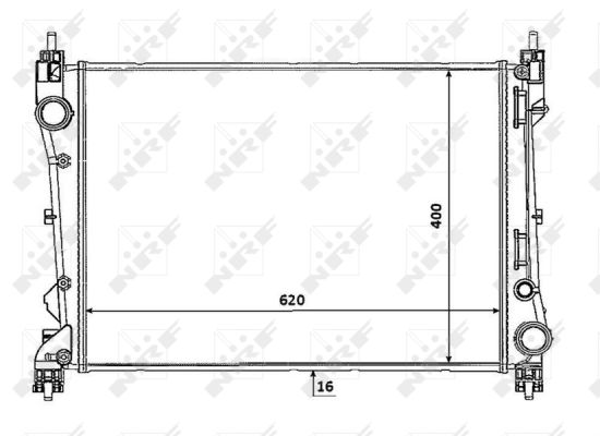 Radiator, racire motor 53935 NRF