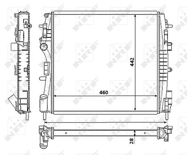 Radiator, racire motor 53938 NRF
