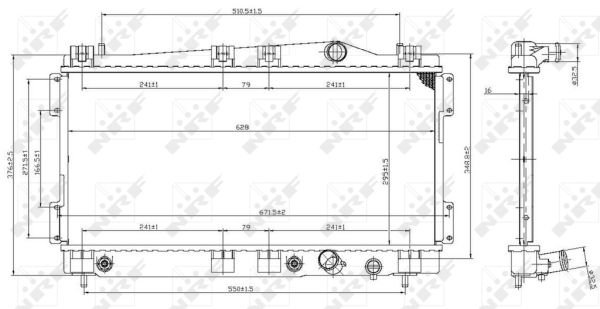 Radiator, racire motor 53955 NRF