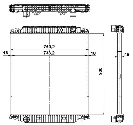 Radiator, racire motor 539567 NRF