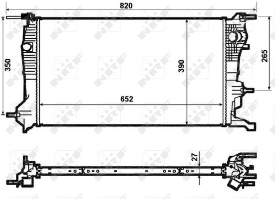 Radiator, racire motor 53964 NRF