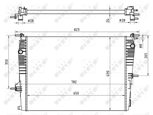 Radiator, racire motor 53965 NRF